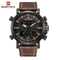 NAVIFORCE 9135 Men LED Quartz watches Digital Men's Running Watch